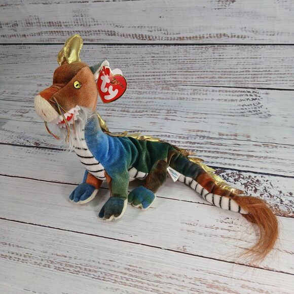 Ty Beanie Babies Zodiac Dragon original Rare - Picture 3 of 7